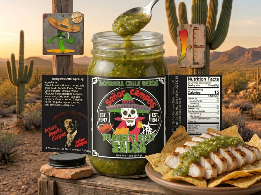 Roadkill Chile Verde — Señor Campos Planet's Best Salsa